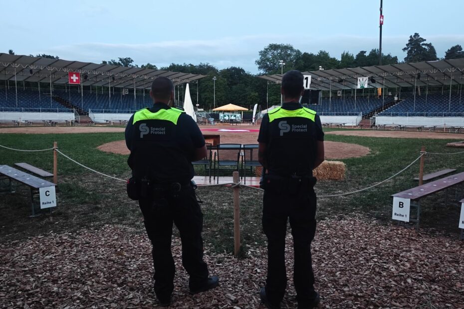 Sicherheitsdienst am Schwingfest
